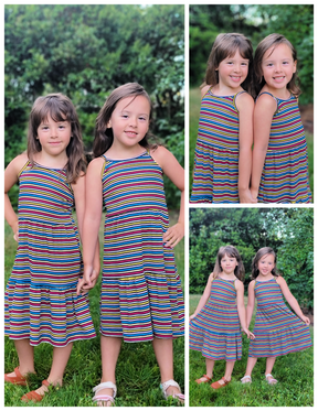 Staycation Tiered Peplum & Dress Pattern Bundle (Kids and Adult)