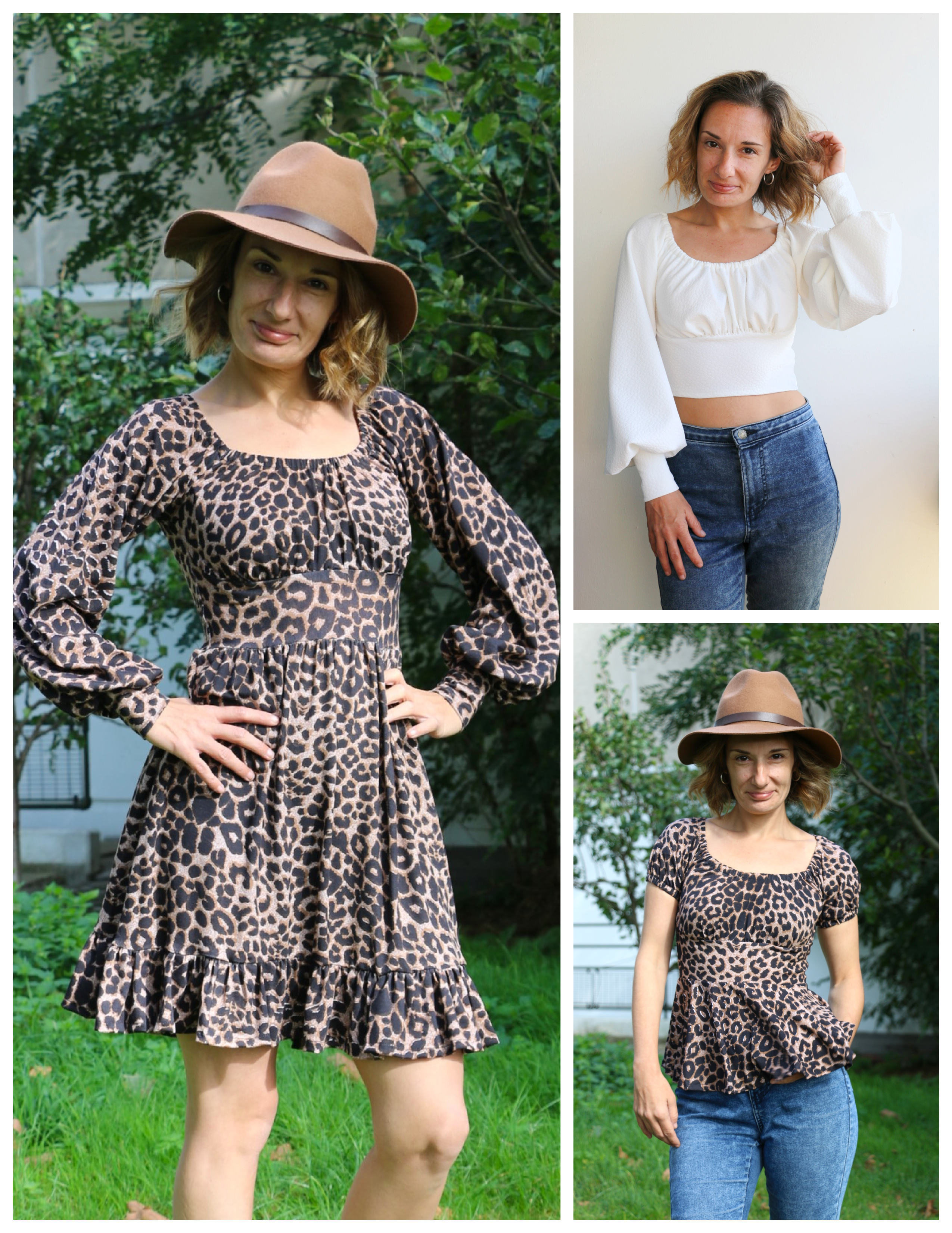 Lakeisha Cottage Crop Top, Peplum & Dress Pattern