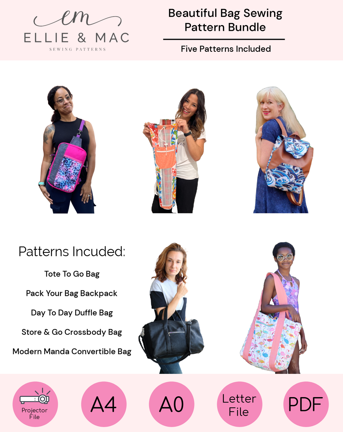 Ultimate Carry All Bag sewing pattern - Sew Modern Bags
