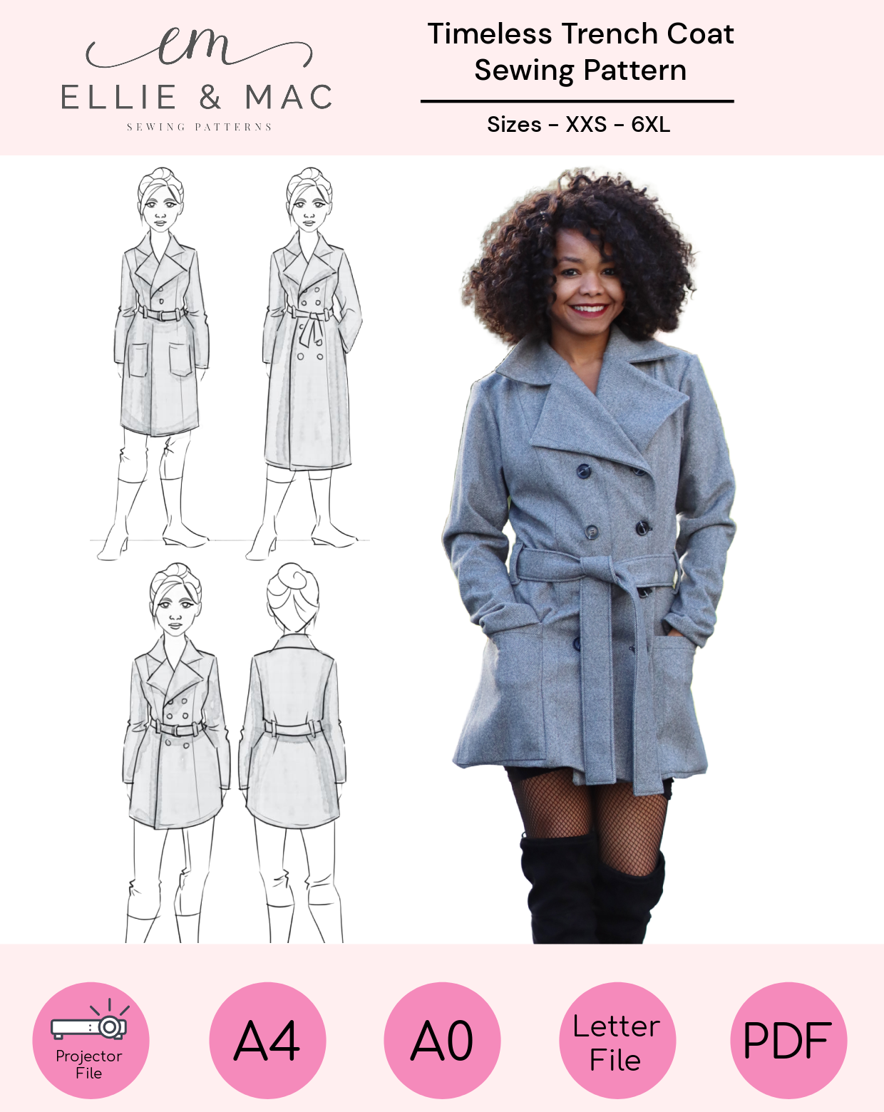 Coat Patterns Vogue Sewing Pattern For Men's Jackets, Trench Coat,