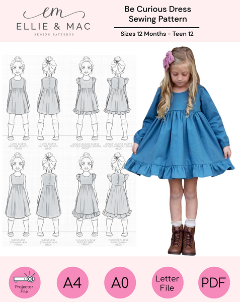 new fashion dress patterns Yasmin V neck knit dress with pleated accents (PDF) – Sinclair Patterns main image 1