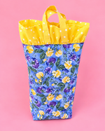 Small Bottle Ruffle and Handles Reusable Gift Bag Sewing Pattern