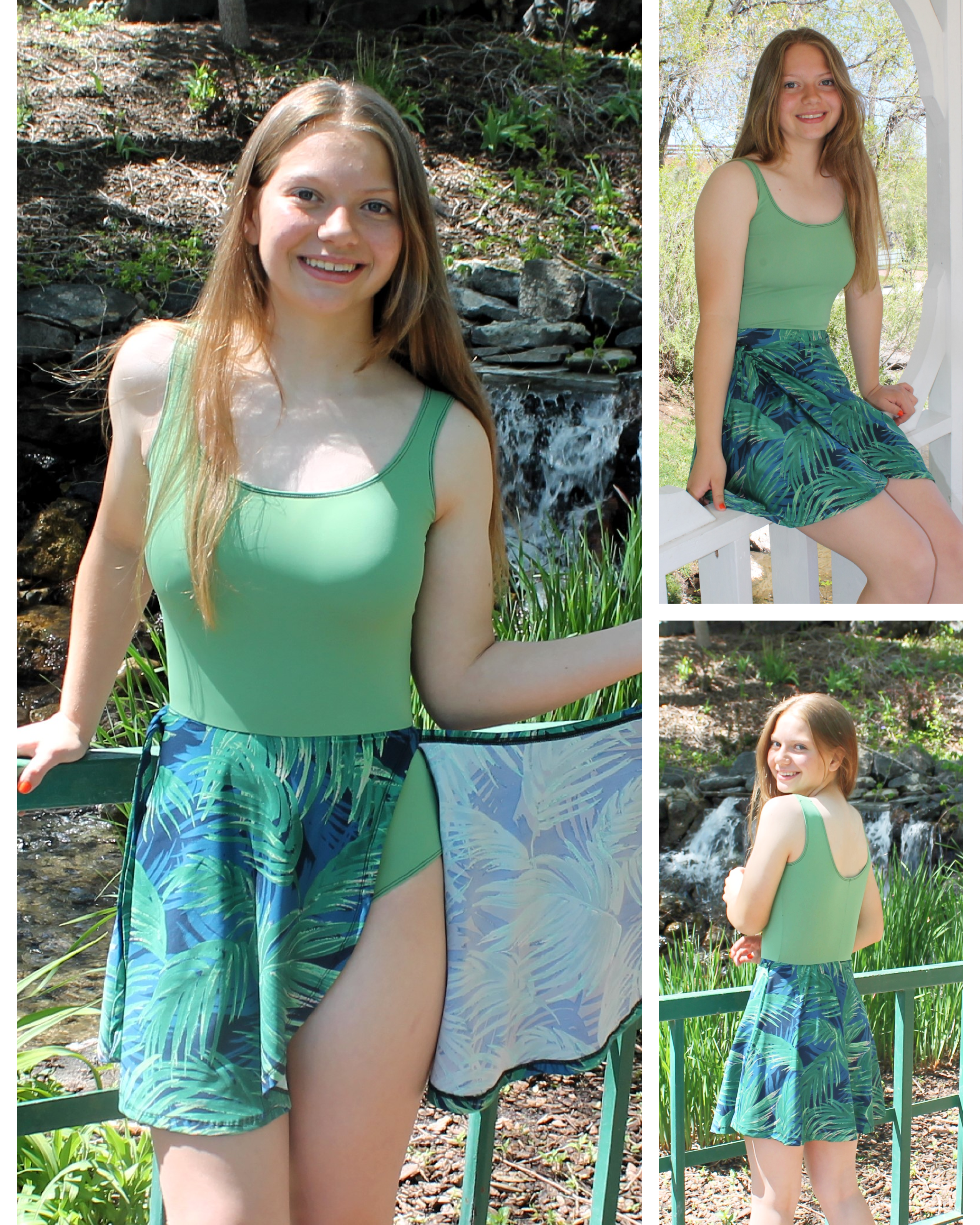Swim dress sewing pattern for teens