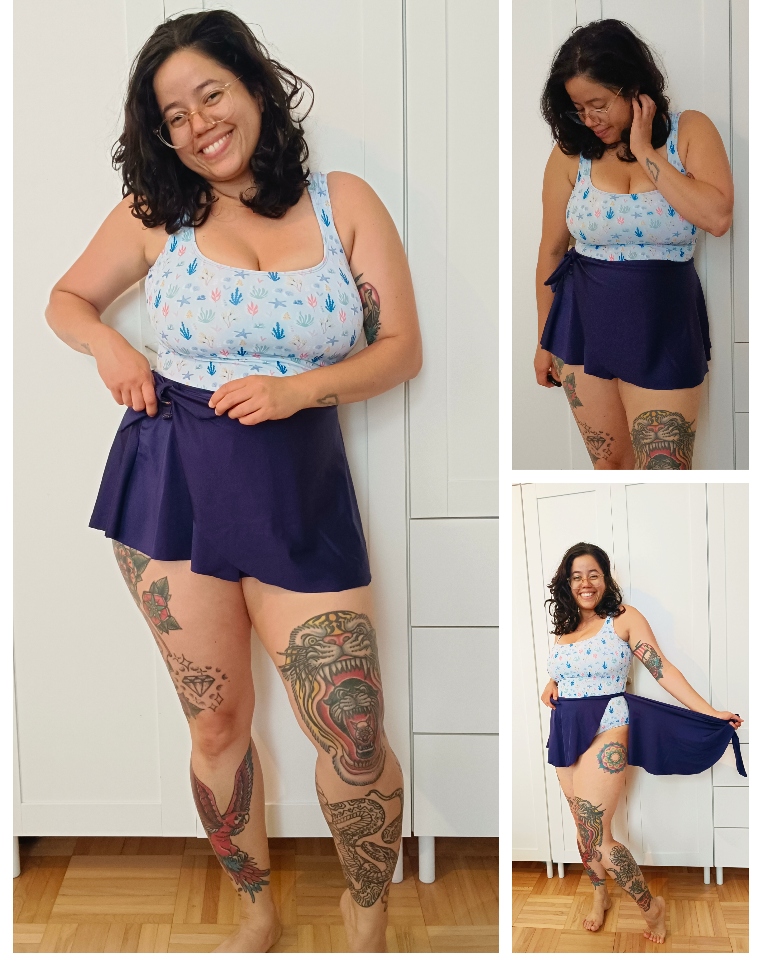 Easy swimsuit sewing patterns by Ellie and Mac
