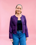 Sew along video tutorial and projector sewing pattern file. 