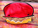 Close-up of clean finished seams inside the Tessa Toiletry Pouch.