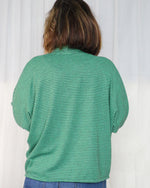 Oversized batwing sleeve cardigan with soft knit drape
