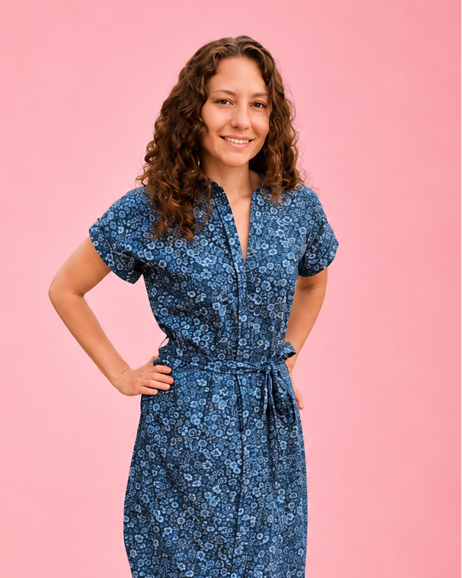 midi dress sewing pattern Milkmaid 'Rosaline' Digital PDF dressmaking patterns emailed to you immediately Jade Woven Dolman Dress &
