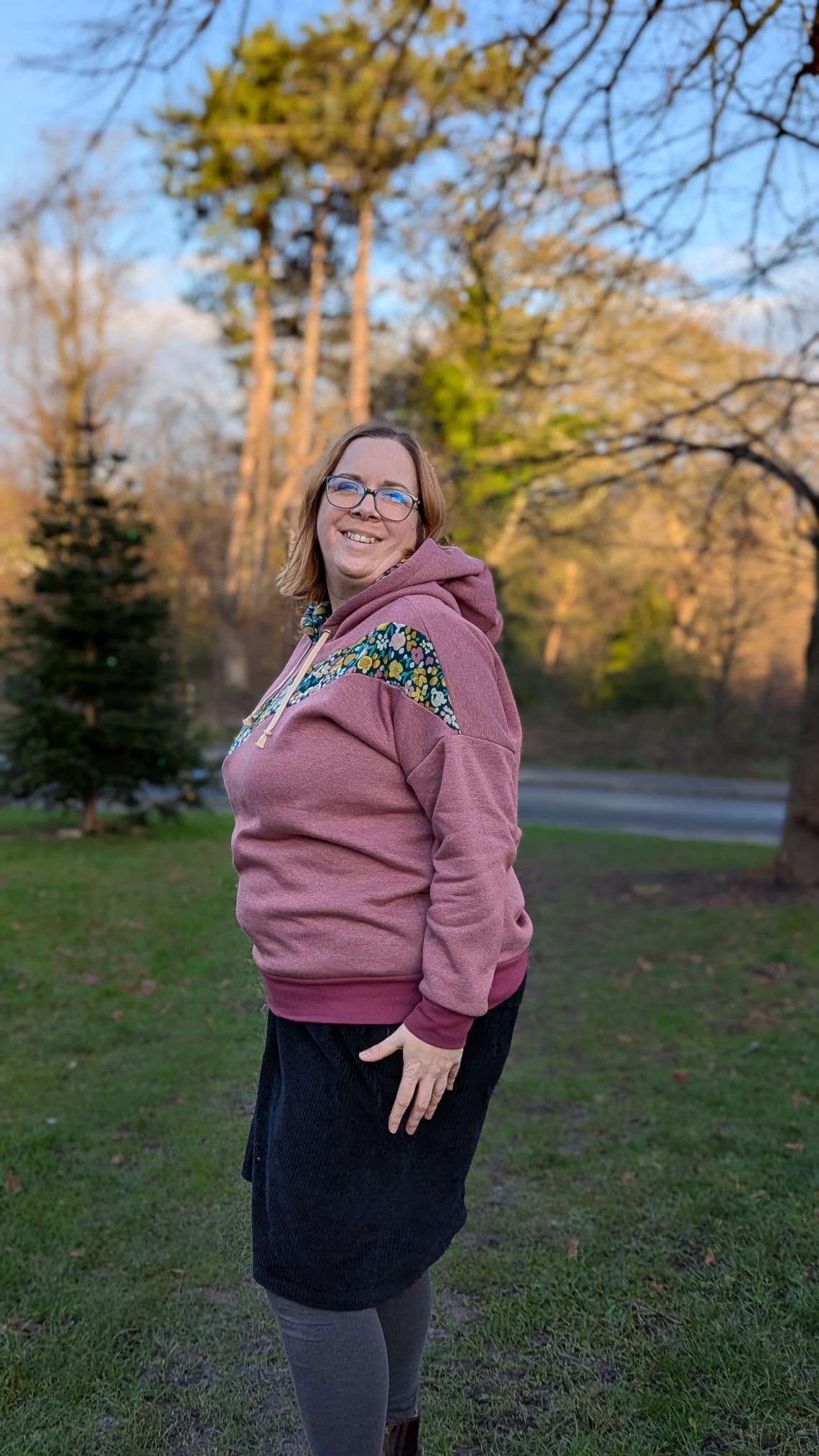 Sage Diagonal Color-Block Sweatshirt Sewing Pattern