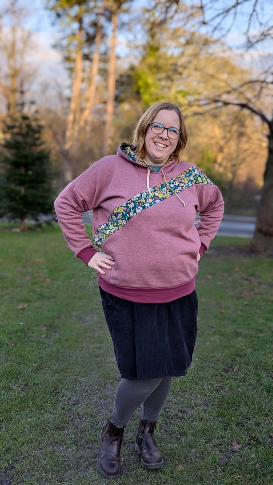 Sage Diagonal Color-Block Sweatshirt Sewing Pattern