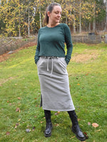 Jasmine Jogger Skirt in Midi Length PDF Sewing Pattern by Ellie and Mac 