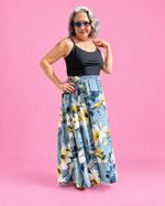 Women's Mila woven skirt sewing pattern with midi and maxi length options