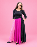 Mila maxi skirt with a comfortable elastic waist and full silhouette