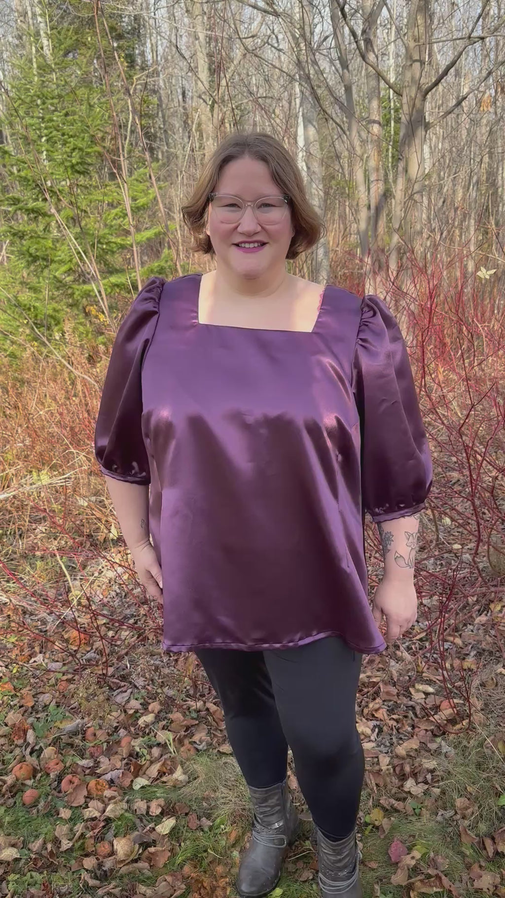 Elegant Zara square neck blouse styled for daytime wear