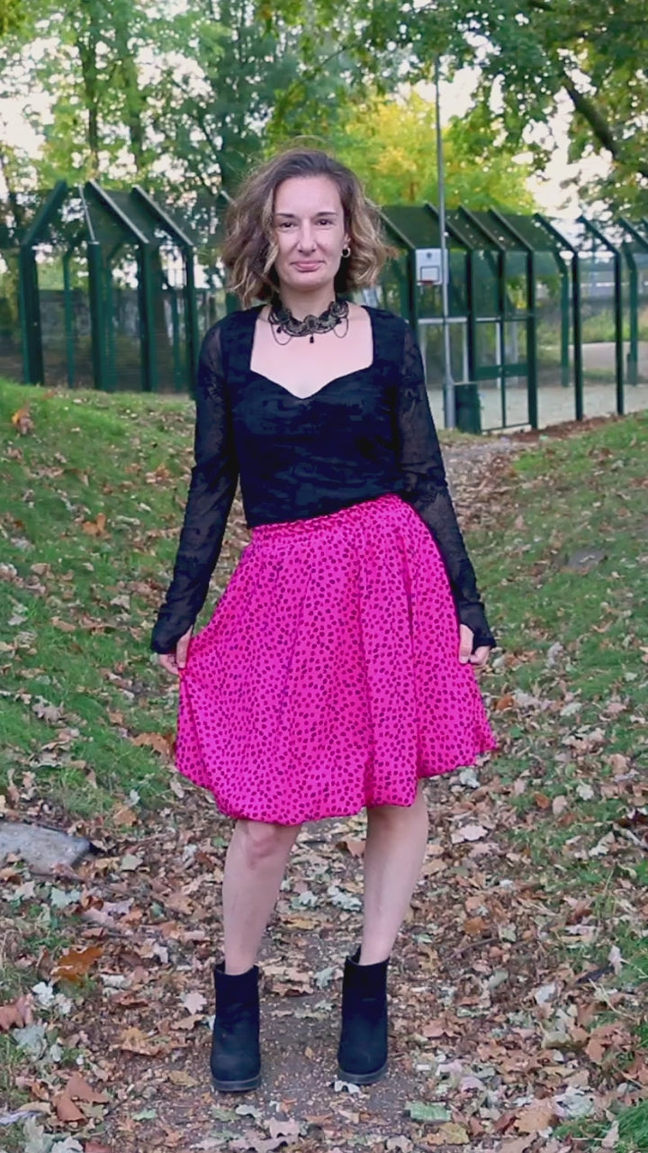 This entire outfit was made using Ellie and Mac's Beginner Friendly sewing patterns. 