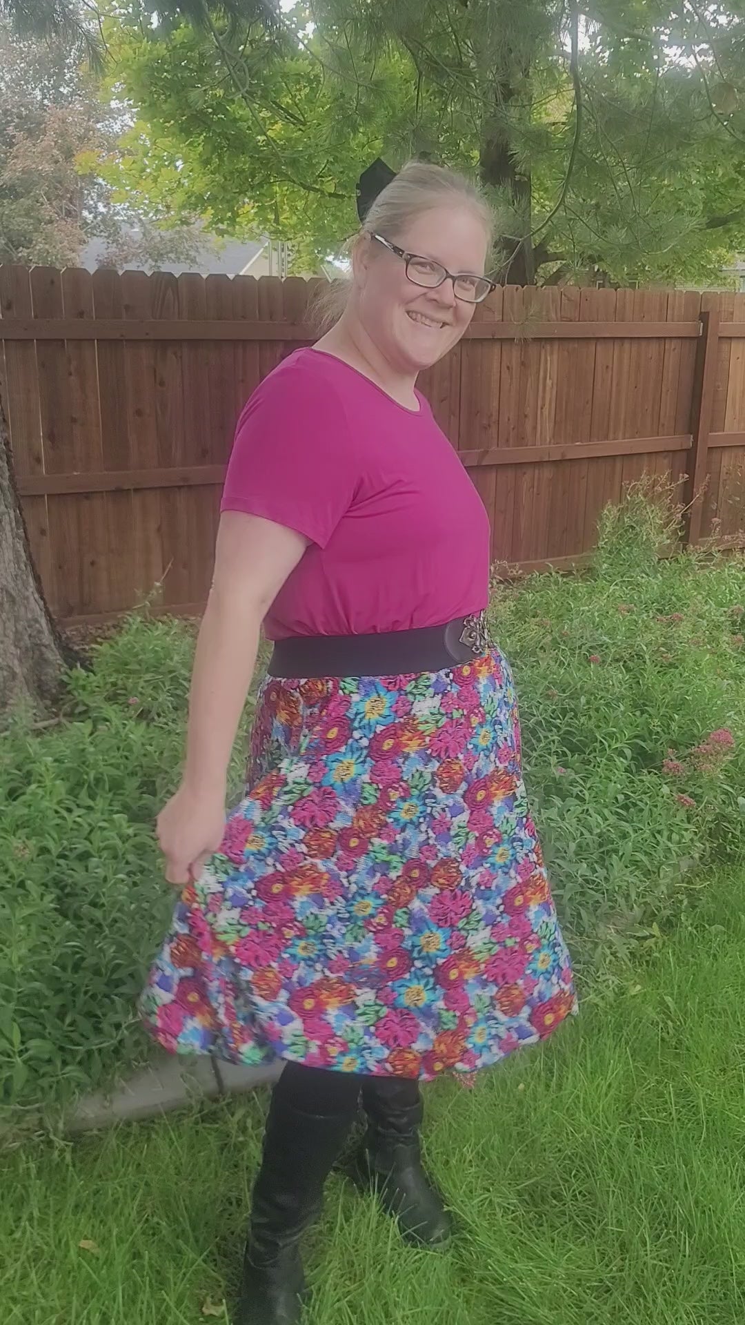 This entire outfit was made using Ellie and Mac's Beginner Friendly sewing patterns. 