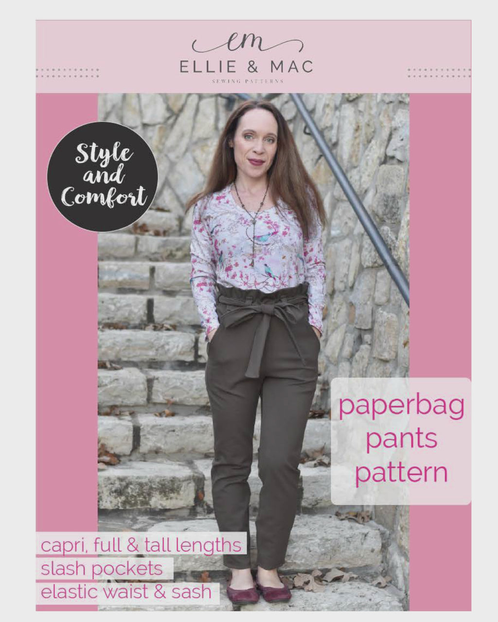 Paperbag Pants Pattern Adult