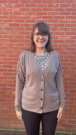 Brielle Boxy Cardigan Sewing Pattern by Ellie and Mac sewing patterns.
