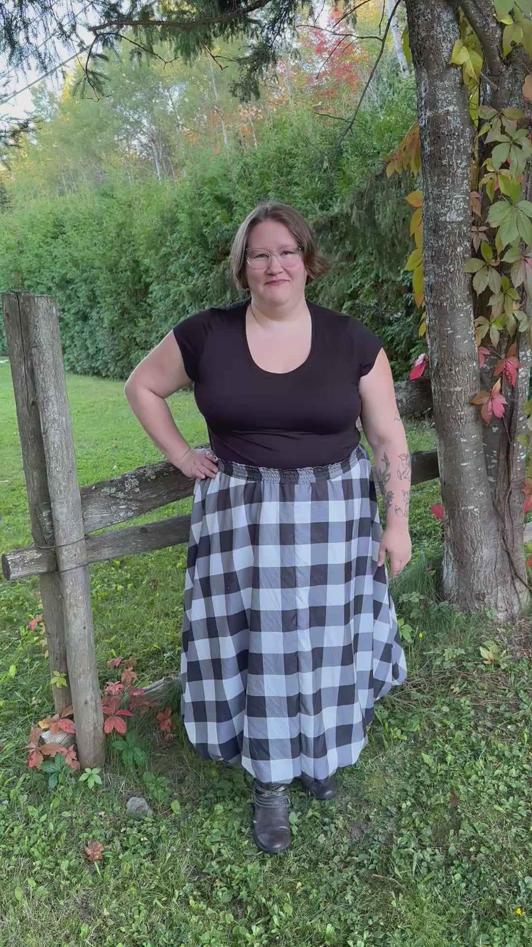 This entire outfit was made using Ellie and Mac's Beginner Friendly sewing patterns. 