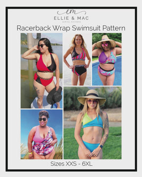 Racerback Wrap Swimsuit