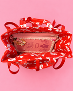 Valentines day fabric gift bags