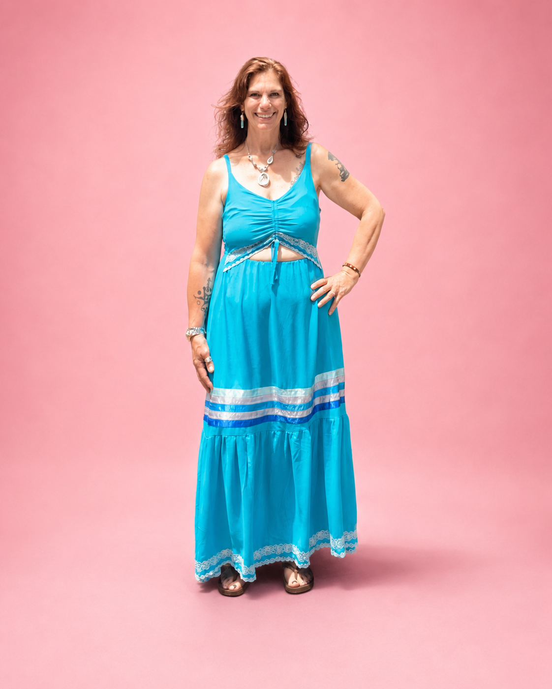 Adeline Ruched Front Woven Top & Sundress