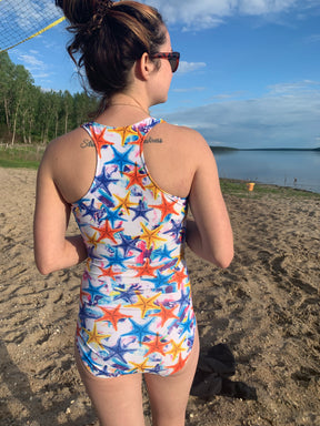 Racerback Wrap Swimsuit