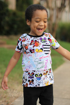 Kids Color-Block Tie Top Pattern