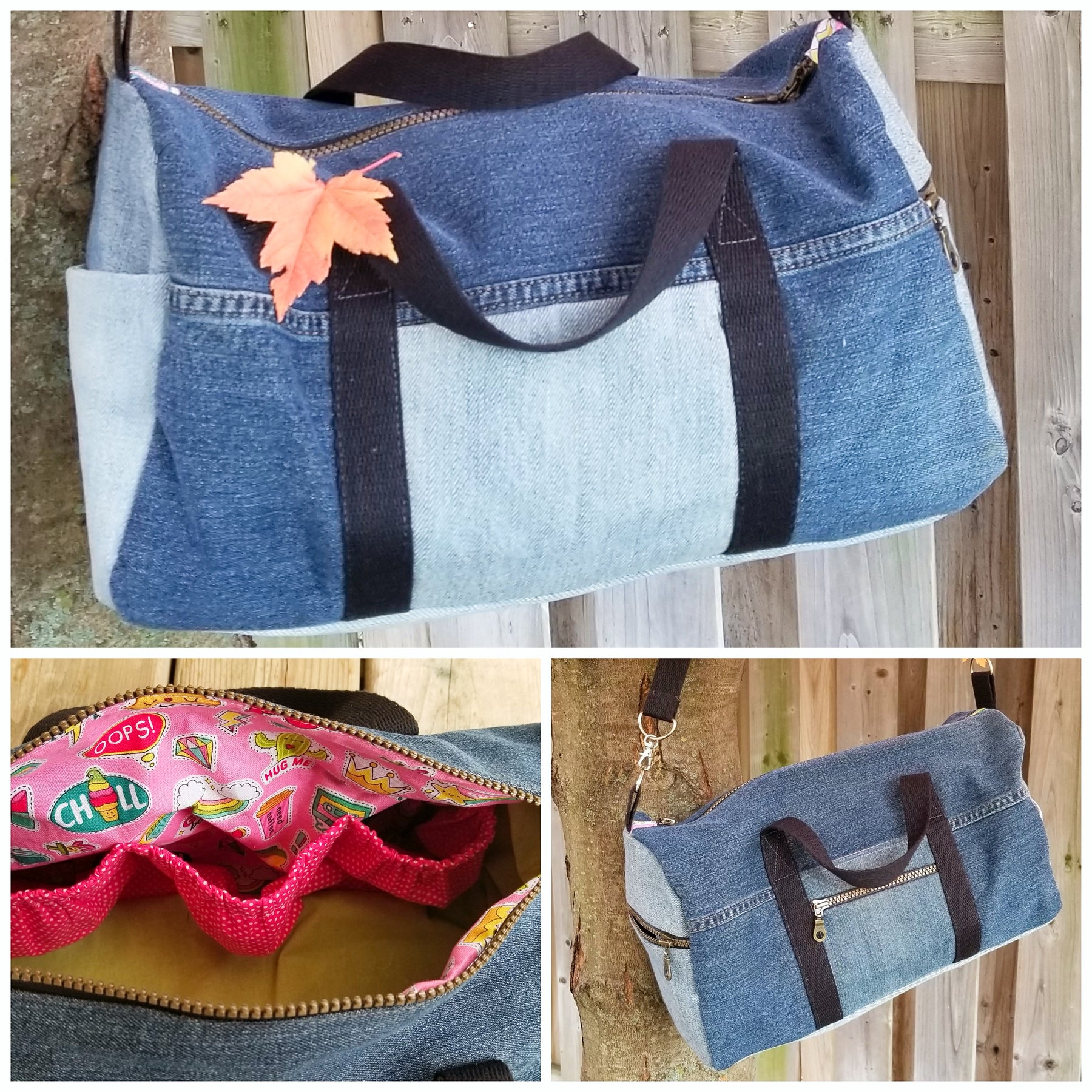 How to Make a Leather Travel Bag DIY- Tutorial and Pattern Download 