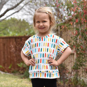 Kids Oversized Tee Pattern