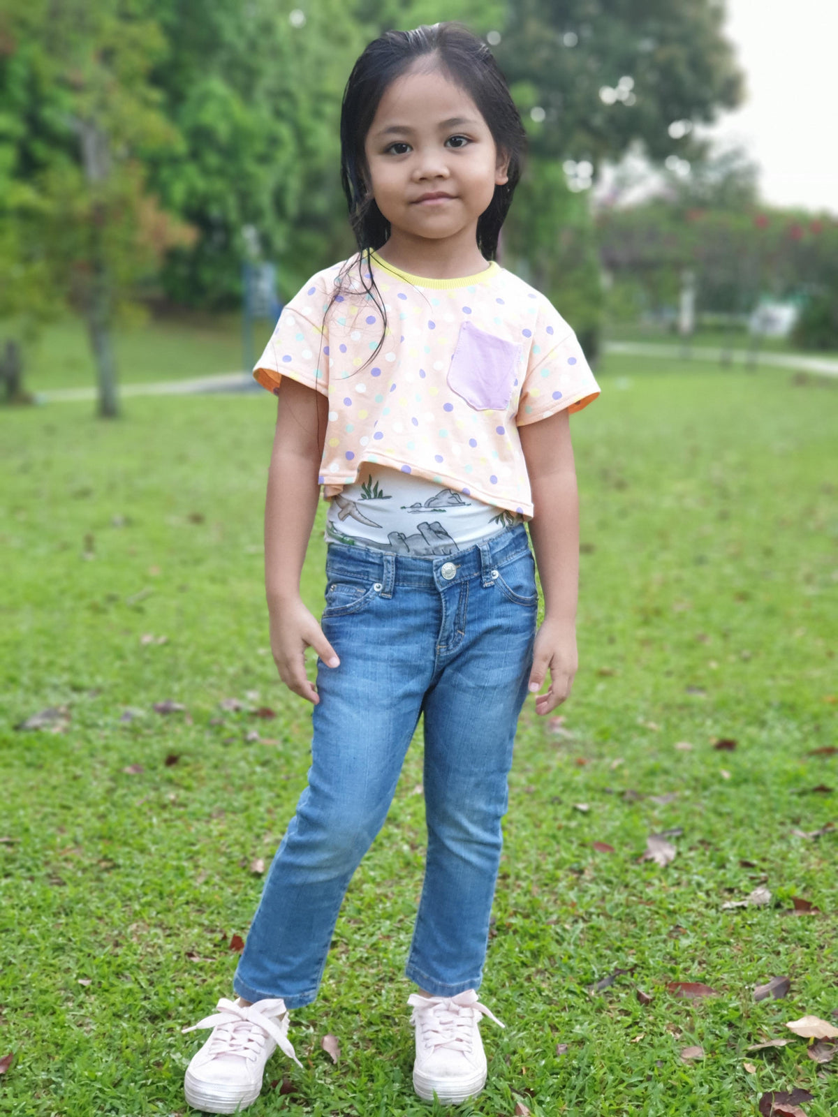 Kids Oversized Tee Pattern