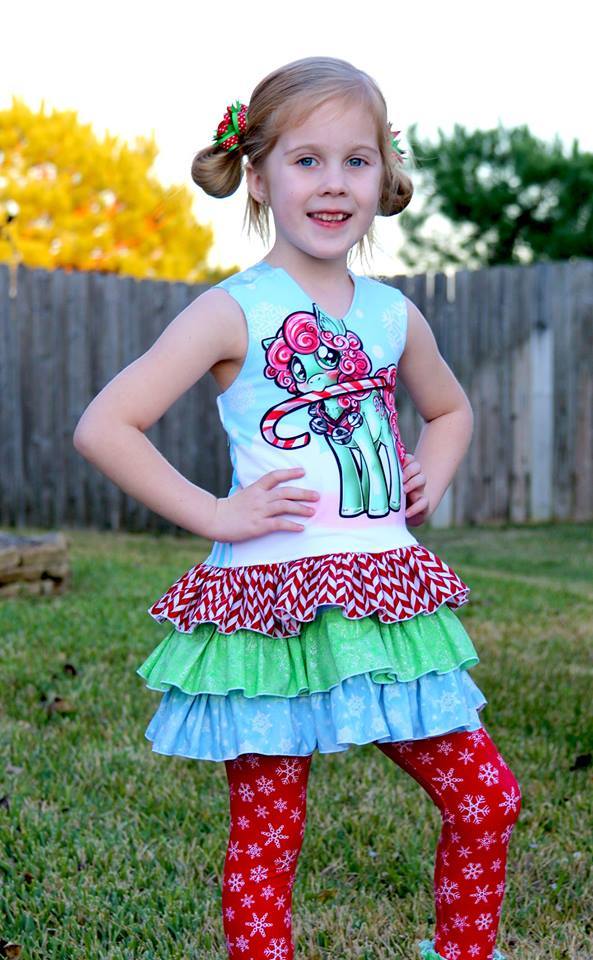 Girls Alana Ruffled Tunic Top Pattern - Ellie and Mac, Digital (PDF) Sewing Patterns | USA, Canada, UK, Australia