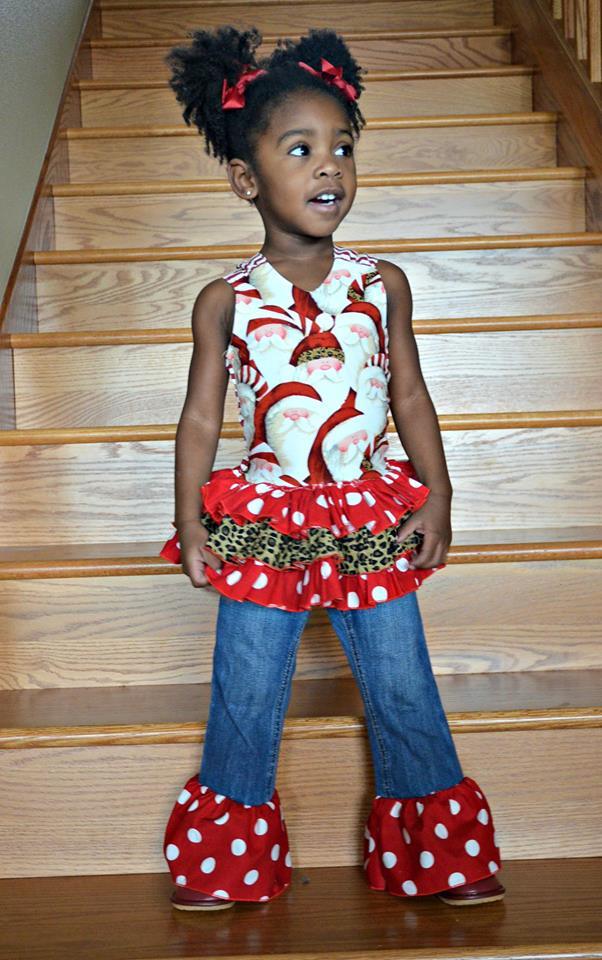 Girls Alana Ruffled Tunic Top Pattern - Ellie and Mac, Digital (PDF) Sewing Patterns | USA, Canada, UK, Australia
