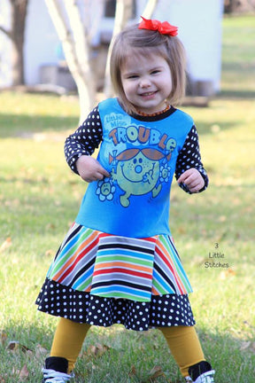 Girls Aubrey Dress Pattern - Ellie and Mac, Digital (PDF) Sewing Patterns | USA, Canada, UK, Australia