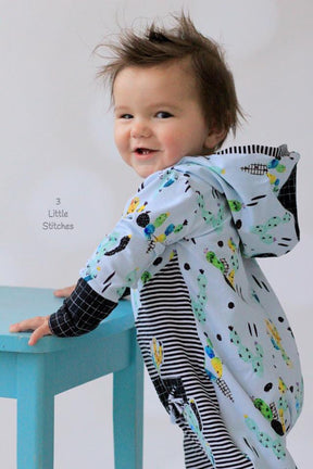 Unisex Beatbox Romper Pattern - Ellie and Mac, Digital (PDF) Sewing Patterns | USA, Canada, UK, Australia