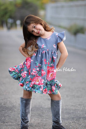 Girl's Be Curious Dress Pattern - Ellie and Mac, Digital (PDF) Sewing Patterns | USA, Canada, UK, Australia