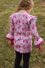 Girl's Be Determined Top, Tunic & Dress Pattern - Ellie and Mac, Digital (PDF) Sewing Patterns | USA, Canada, UK, Australia
