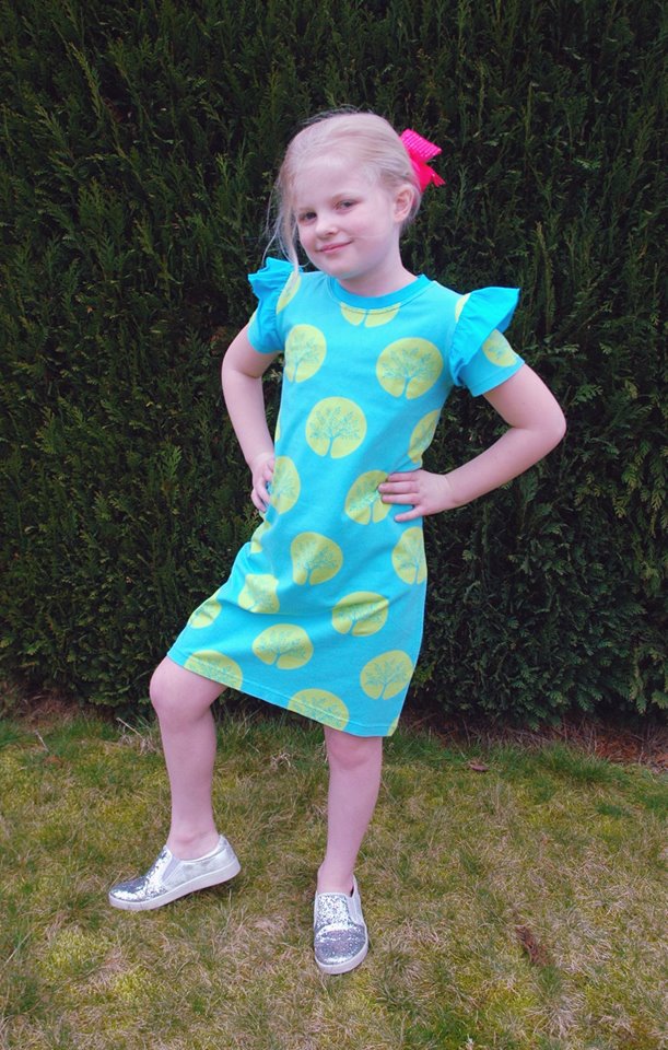 Girl's Be Determined Top, Tunic & Dress Pattern - Ellie and Mac, Digital (PDF) Sewing Patterns | USA, Canada, UK, Australia