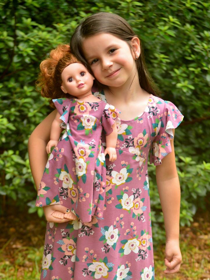 Girl's & Doll Be Dreamy Dress Pattern Bundle Pack - Ellie and Mac, Digital (PDF) Sewing Patterns | USA, Canada, UK, Australia