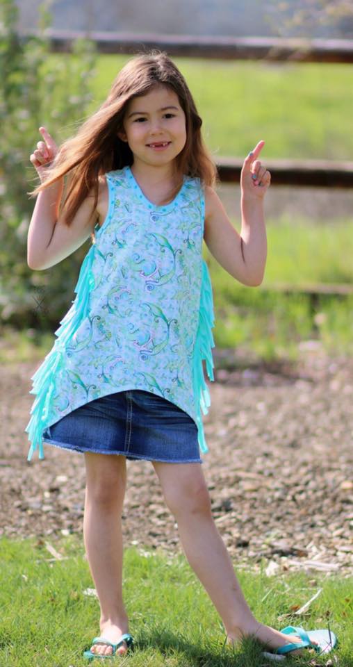 Girl's Be Fancy Tank Top Pattern - Ellie and Mac, Digital (PDF) Sewing Patterns | USA, Canada, UK, Australia