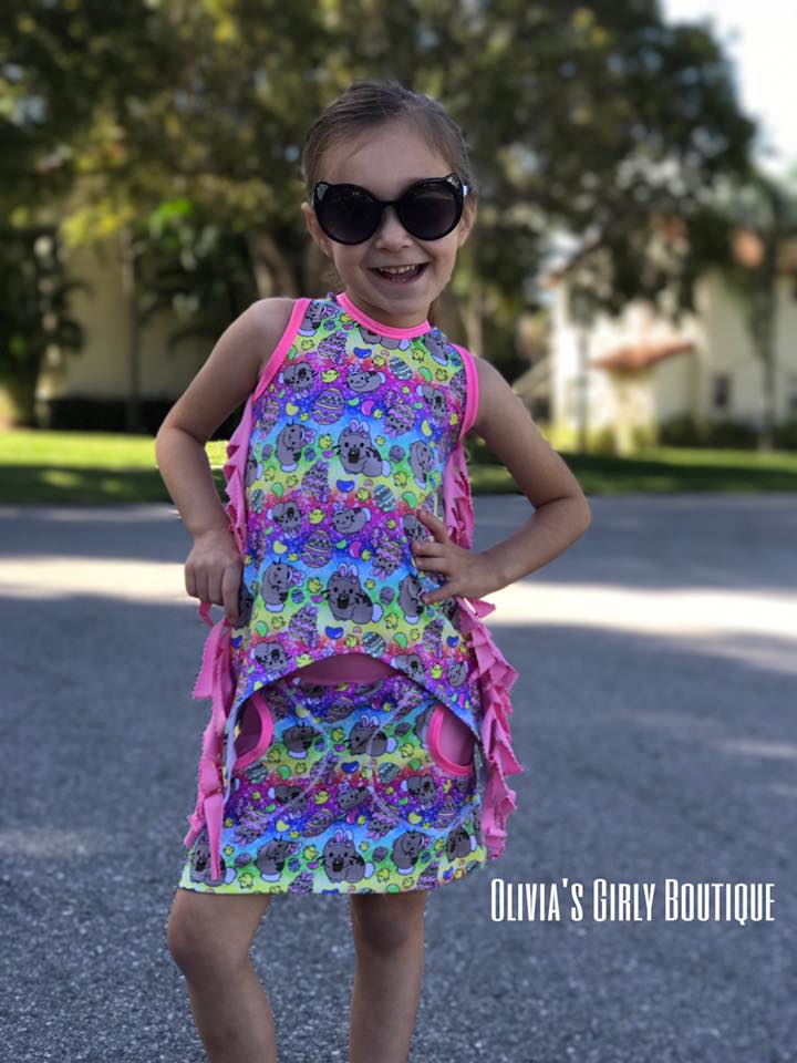 Girl's Be Fancy Tank Top Pattern - Ellie and Mac, Digital (PDF) Sewing Patterns | USA, Canada, UK, Australia
