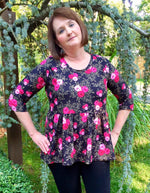 Women's Be Flirty Top Pattern - Ellie and Mac, Digital (PDF) Sewing Patterns | USA, Canada, UK, Australia