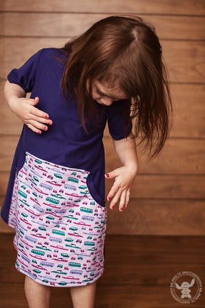 Girl's Be Independent Dress, Skirt & Shorties Pattern - Ellie and Mac, Digital (PDF) Sewing Patterns | USA, Canada, UK, Australia