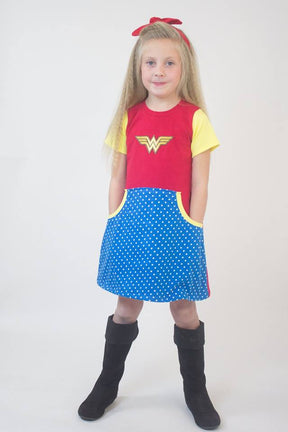 Girl's Be Independent Dress, Skirt & Shorties Pattern - Ellie and Mac, Digital (PDF) Sewing Patterns | USA, Canada, UK, Australia