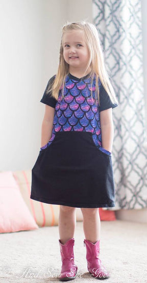 Girl's Be Independent Dress, Skirt & Shorties Pattern - Ellie and Mac, Digital (PDF) Sewing Patterns | USA, Canada, UK, Australia