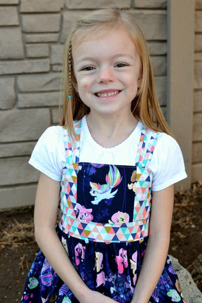 Girl's Believe In Magic Dress Pattern - Ellie and Mac, Digital (PDF) Sewing Patterns | USA, Canada, UK, Australia