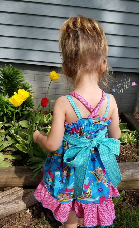 Girl's Believe In Magic Dress Pattern - Ellie and Mac, Digital (PDF) Sewing Patterns | USA, Canada, UK, Australia