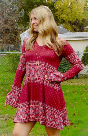 Women's Bell Sleeve Dress Pattern - Ellie and Mac, Digital (PDF) Sewing Patterns | USA, Canada, UK, Australia