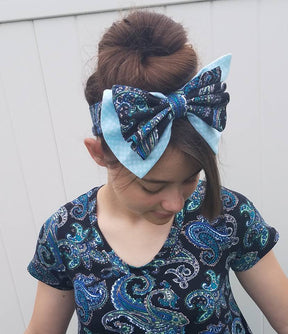 Be Posh Bow Headband Pattern - Ellie and Mac, Digital (PDF) Sewing Patterns | USA, Canada, UK, Australia