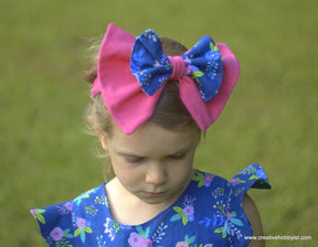 Be Posh Bow Headband Pattern - Ellie and Mac, Digital (PDF) Sewing Patterns | USA, Canada, UK, Australia